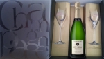 Champagne Faÿ Michel - coffret prestige Champagne cuvee spéciale + 2 flutes